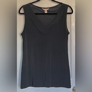 Banana Republic Black V-Neck Tank Top Blouse EUC Women’s Sz S